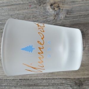 Frosted glass pine tree Minnesota usa shot glass